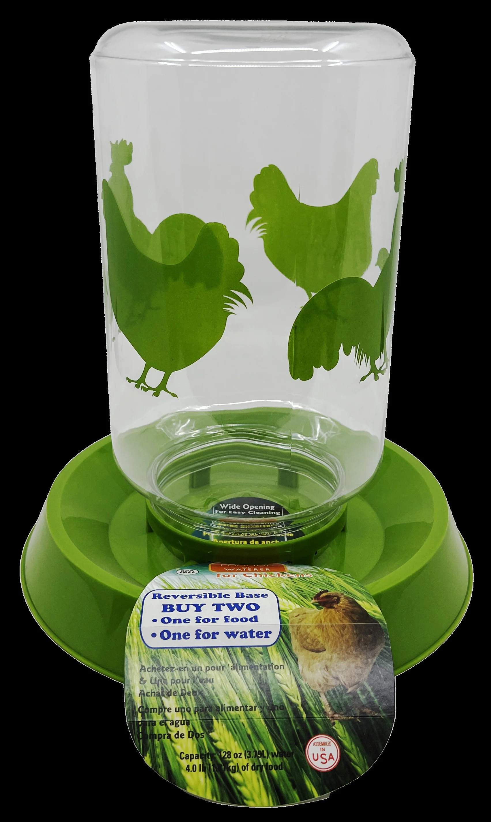 Chicken Feeder Waterer with Reversible Base - Image 3