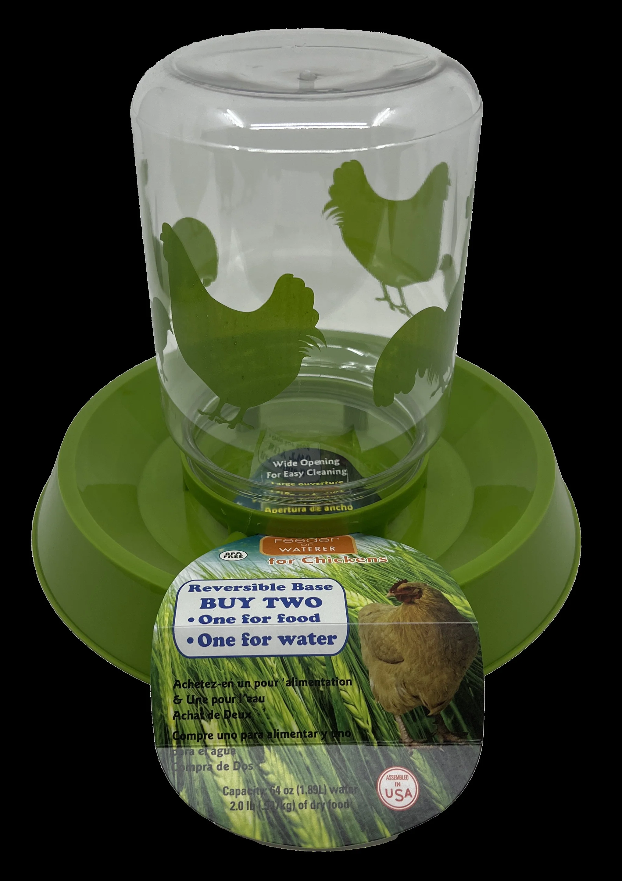 Chicken Feeder Waterer with Reversible Base - Image 5
