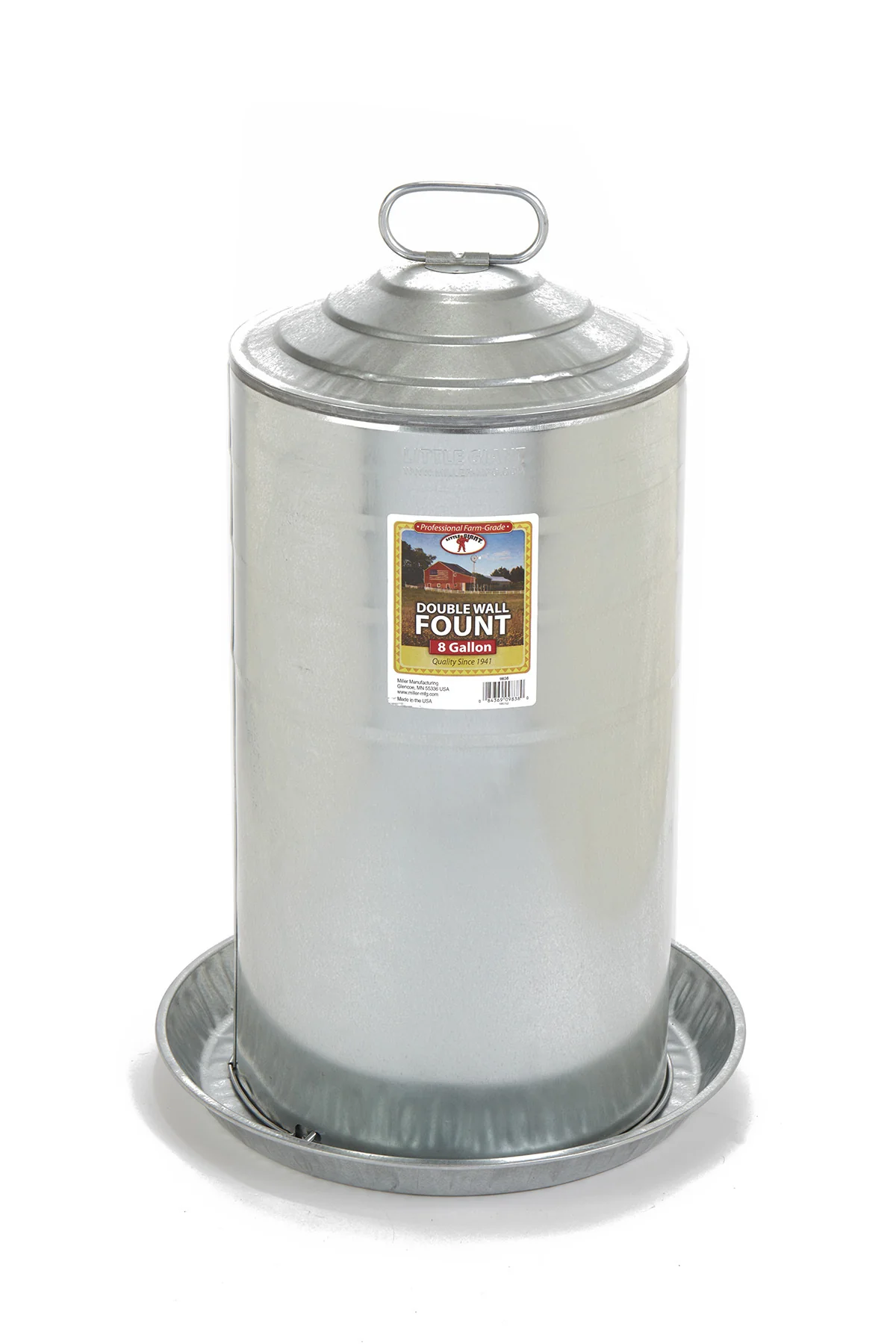 Double Wall Metal Poultry Fount - Image 9