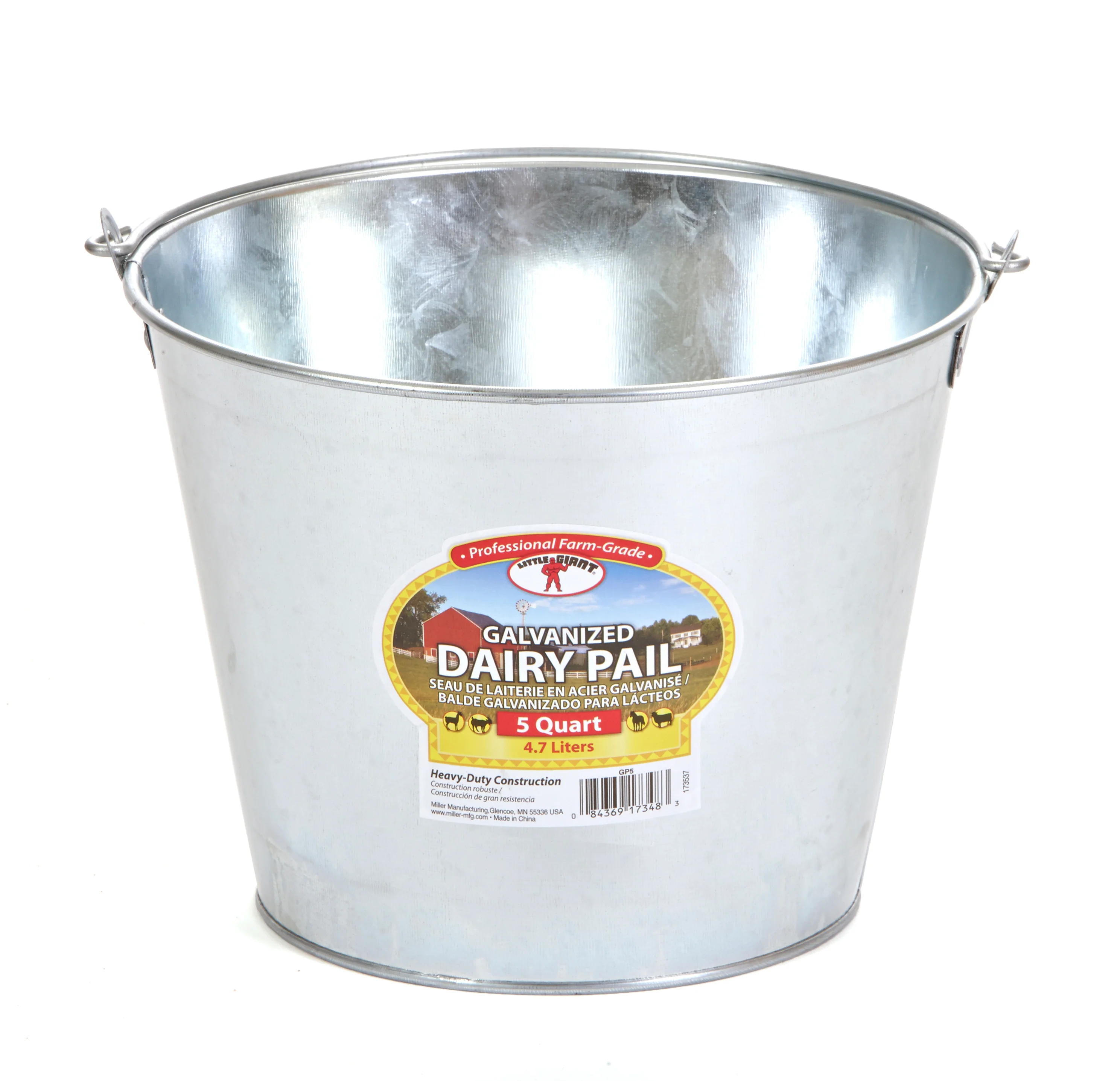 Galvanized Dairy Pail - Image 4