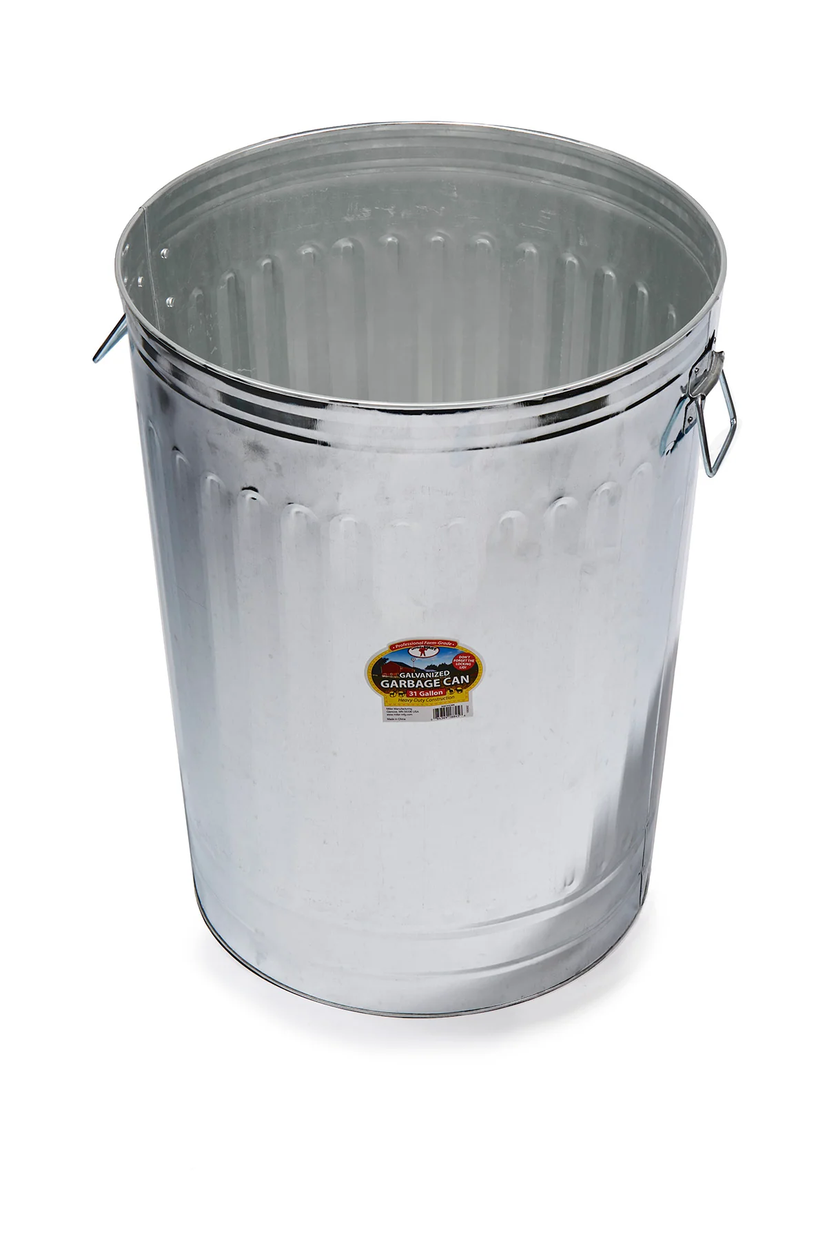 Galvanized Garbage Can - Image 3
