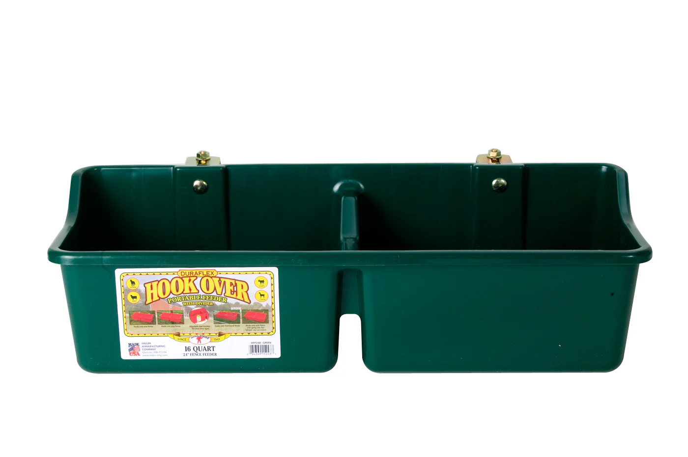 16 Quart Hook Over Portable Feeder with Divider - Image 3