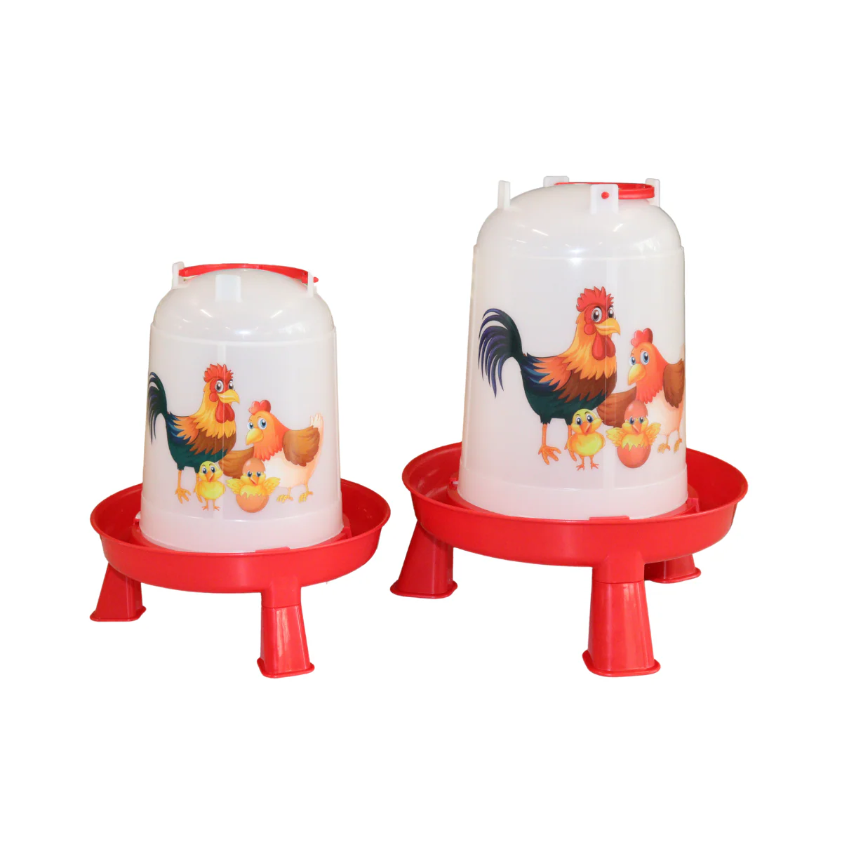Illustrated Poultry Waterer with Legs - Image 4