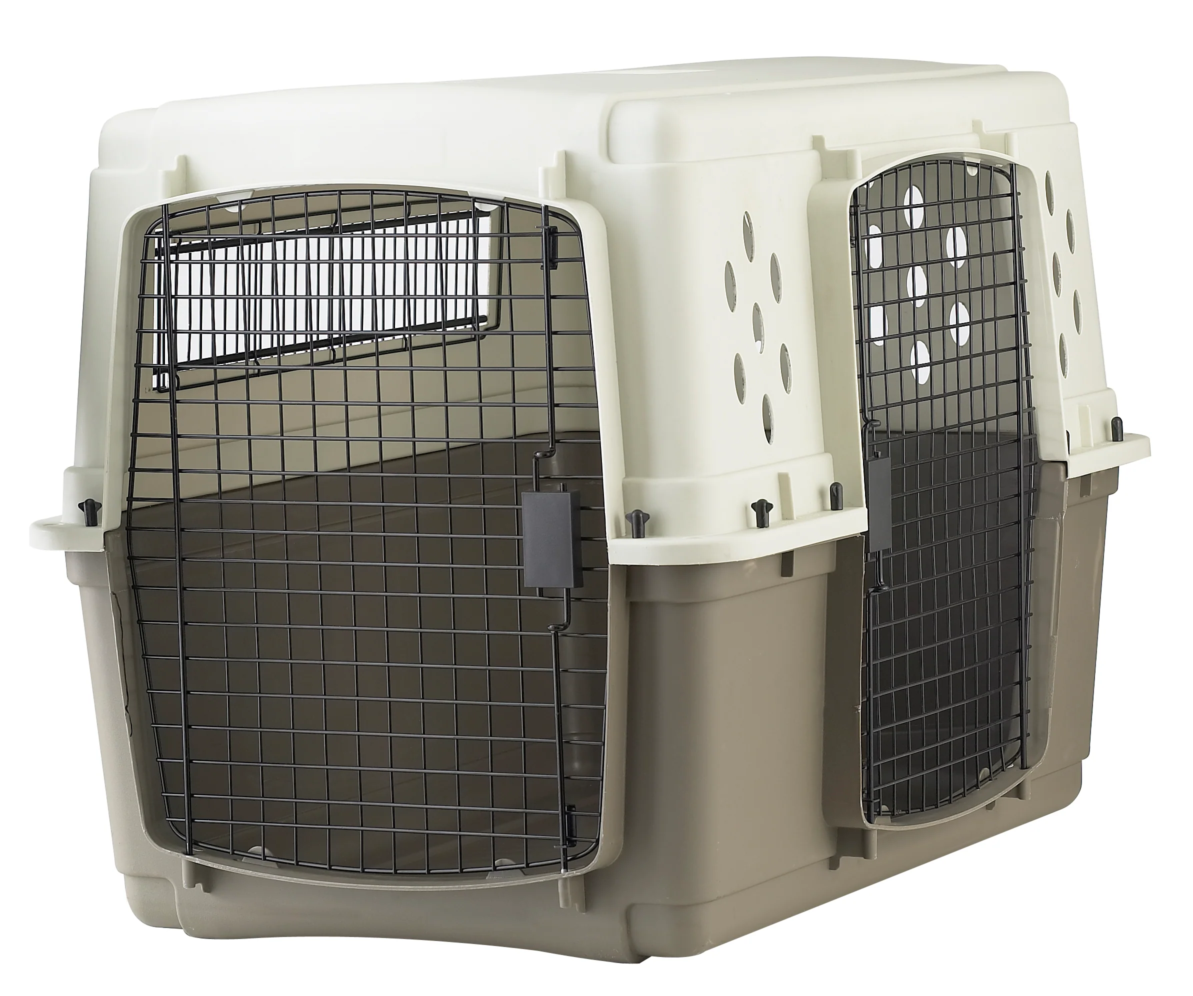 Double Door Plastic Dog Crate - Image 3