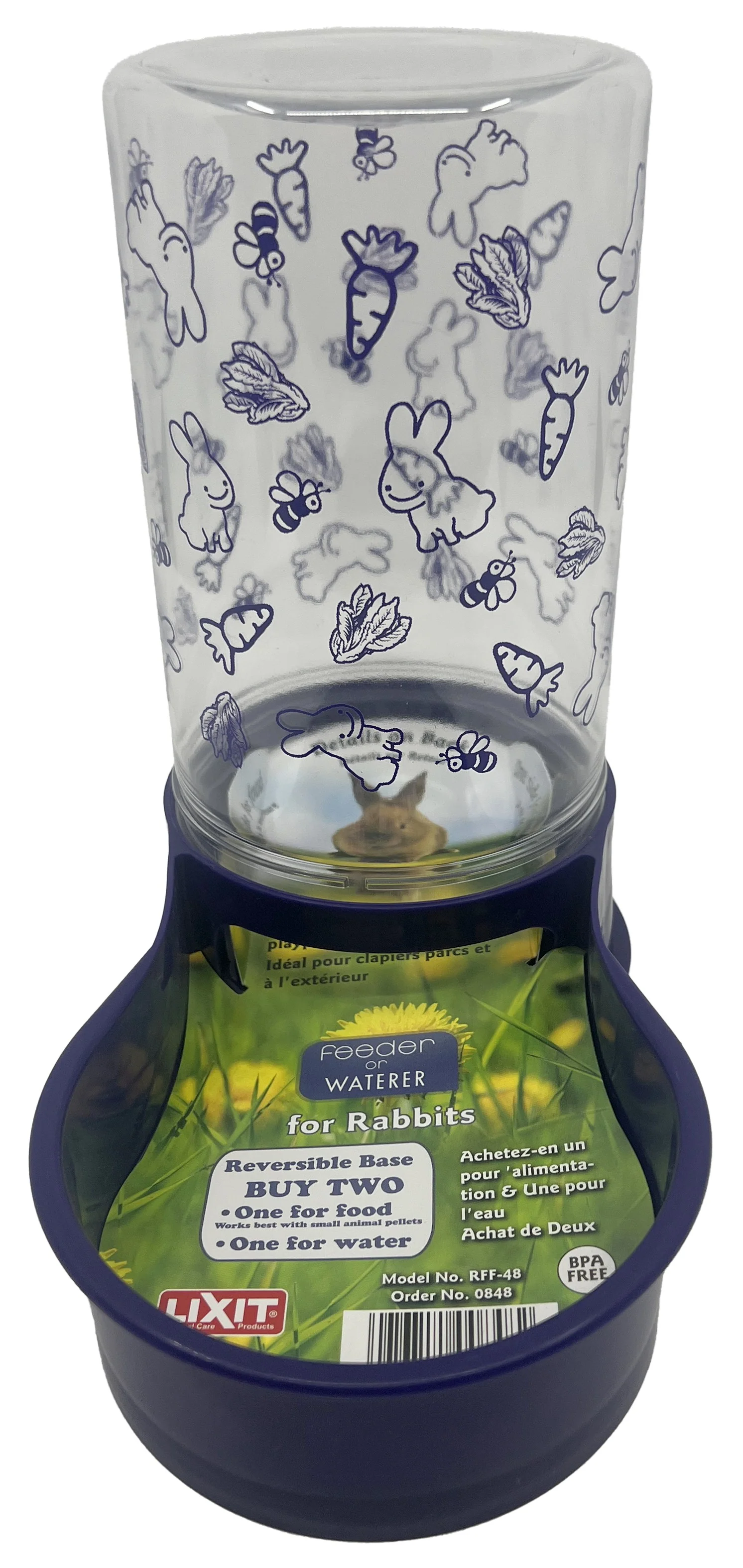 Rabbit Food and Water Fount